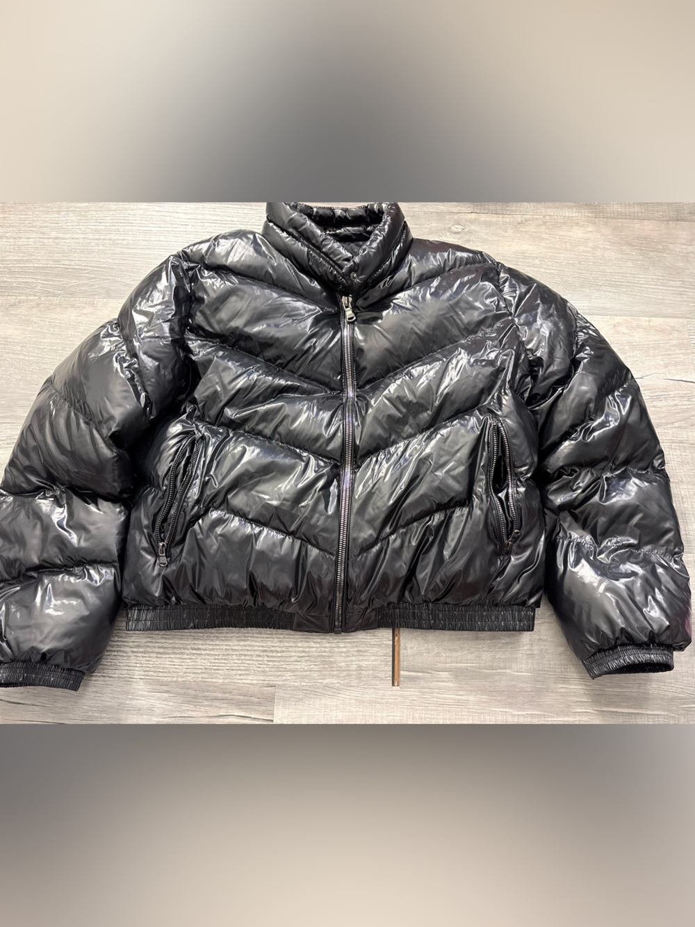 Jordan Craig Jacket Womens shiny black puffer jacket coat streetwear fall winter